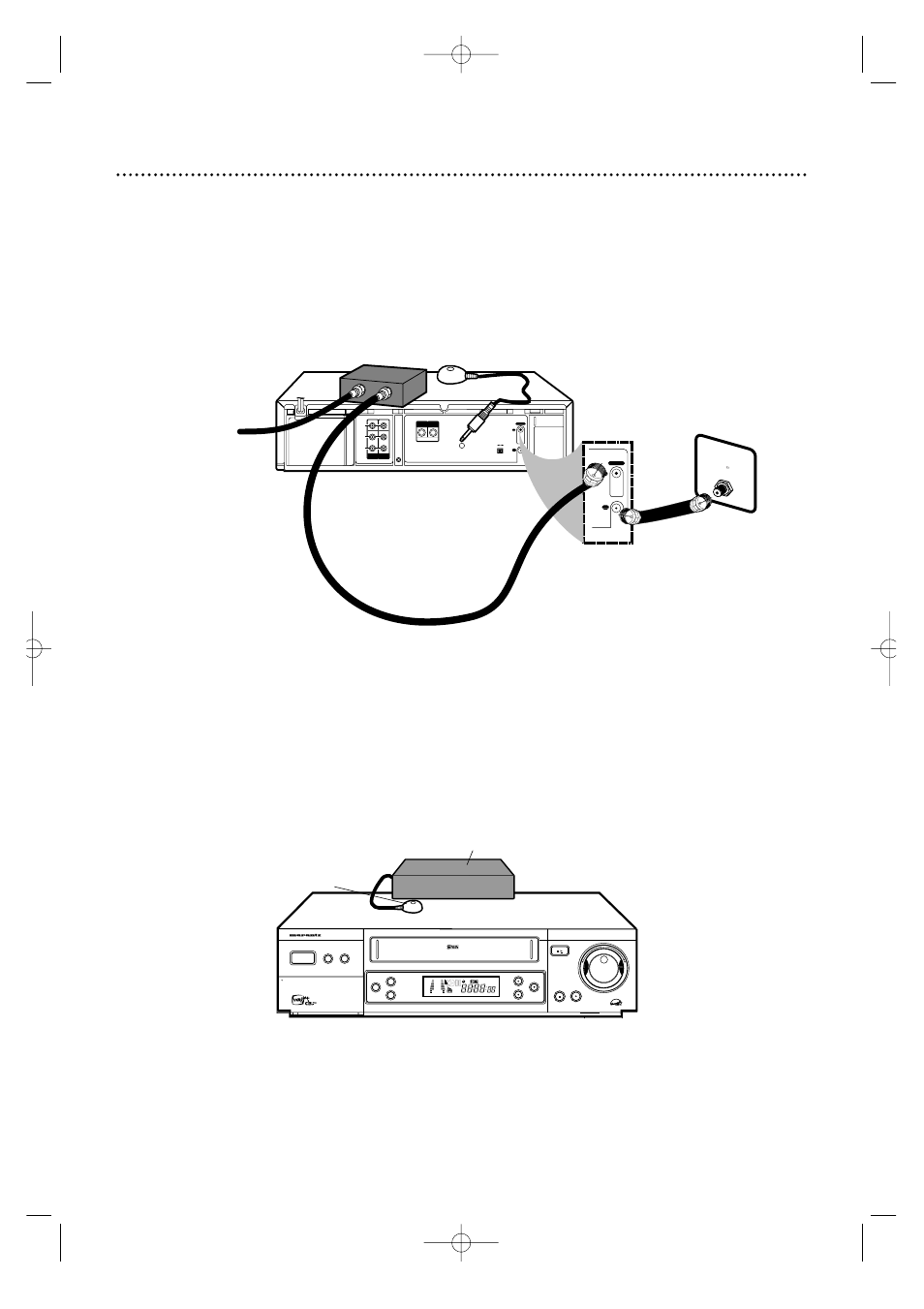 50 connecting the controller, Cable box/dbs controller, Back of tv (example) | Vhf/uhf in | Marantz MV5100 User Manual | Page 50 / 82