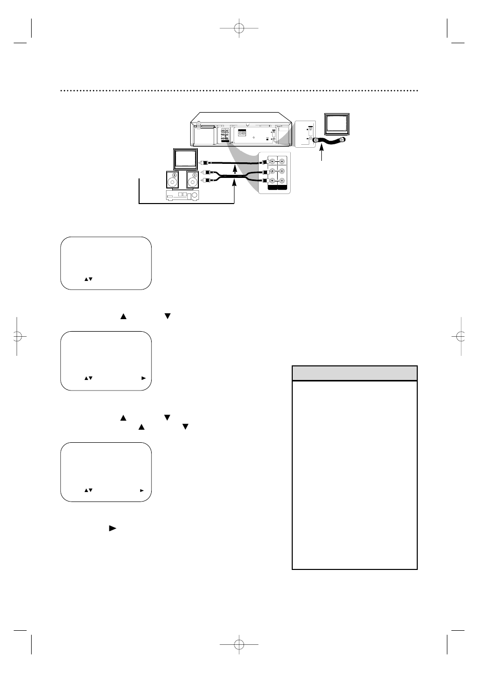 56 multi-channel television sound system (cont’d), Helpful hints | Marantz MV5100 User Manual | Page 56 / 82