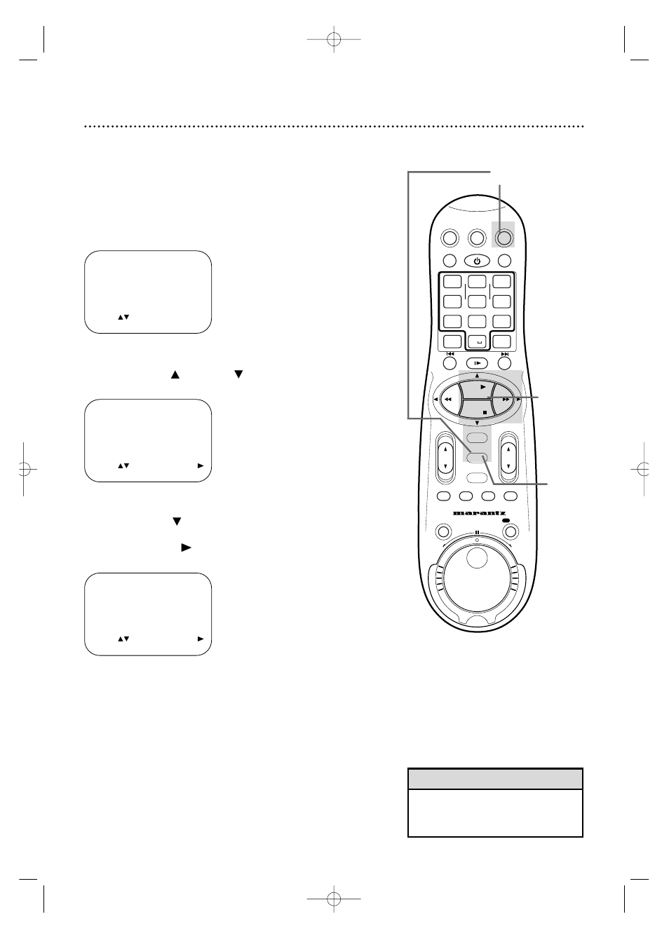 58 video stabilizer, Helpful hint, Press the vcr button, then press the menu button | Marantz MV5100 User Manual | Page 58 / 82