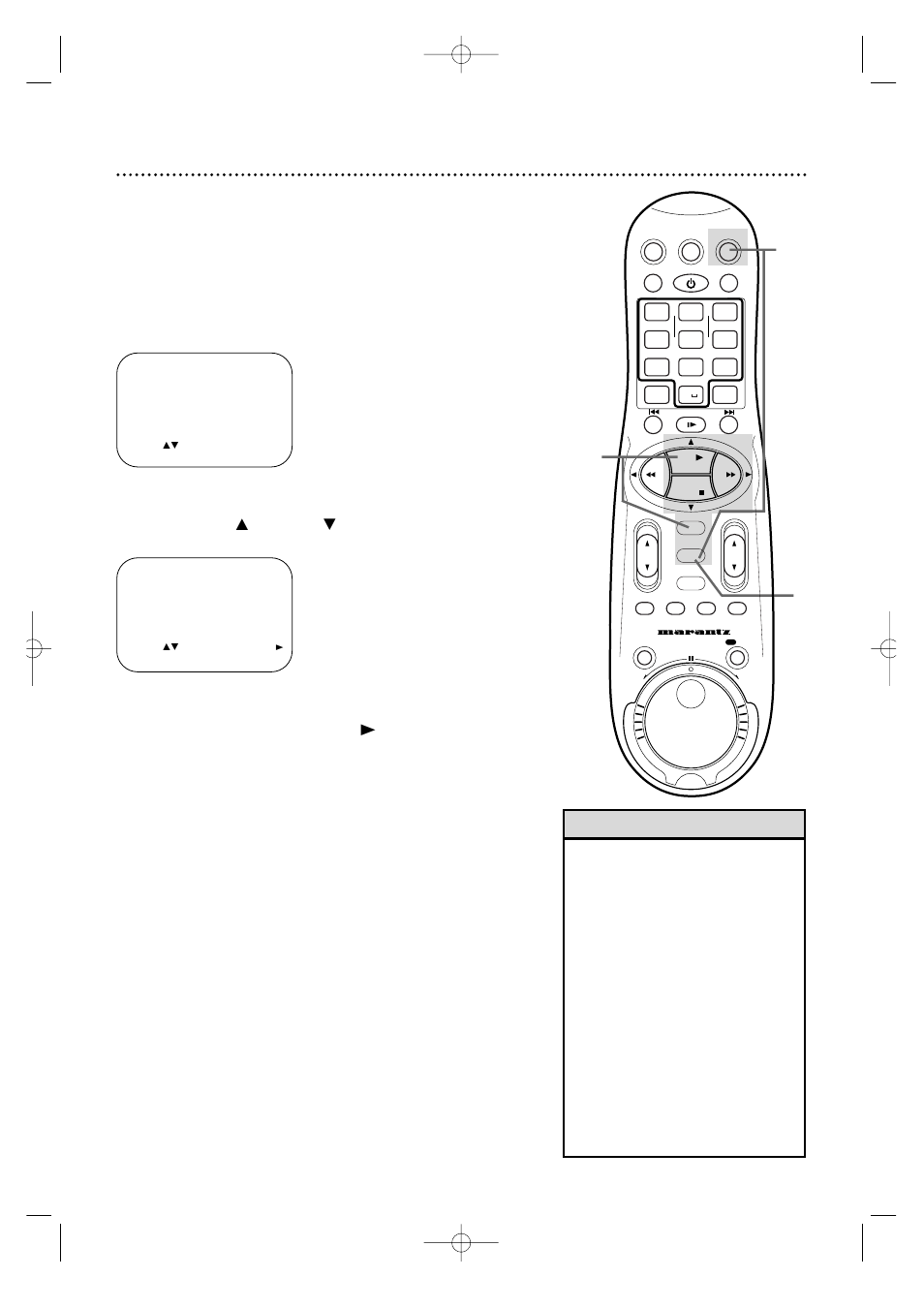 60 digital studio picture control, Helpful hints, Press the vcr button, then press the menu button | Dspc will be selected. press the ff, Button so that on appears beside dspc | Marantz MV5100 User Manual | Page 60 / 82