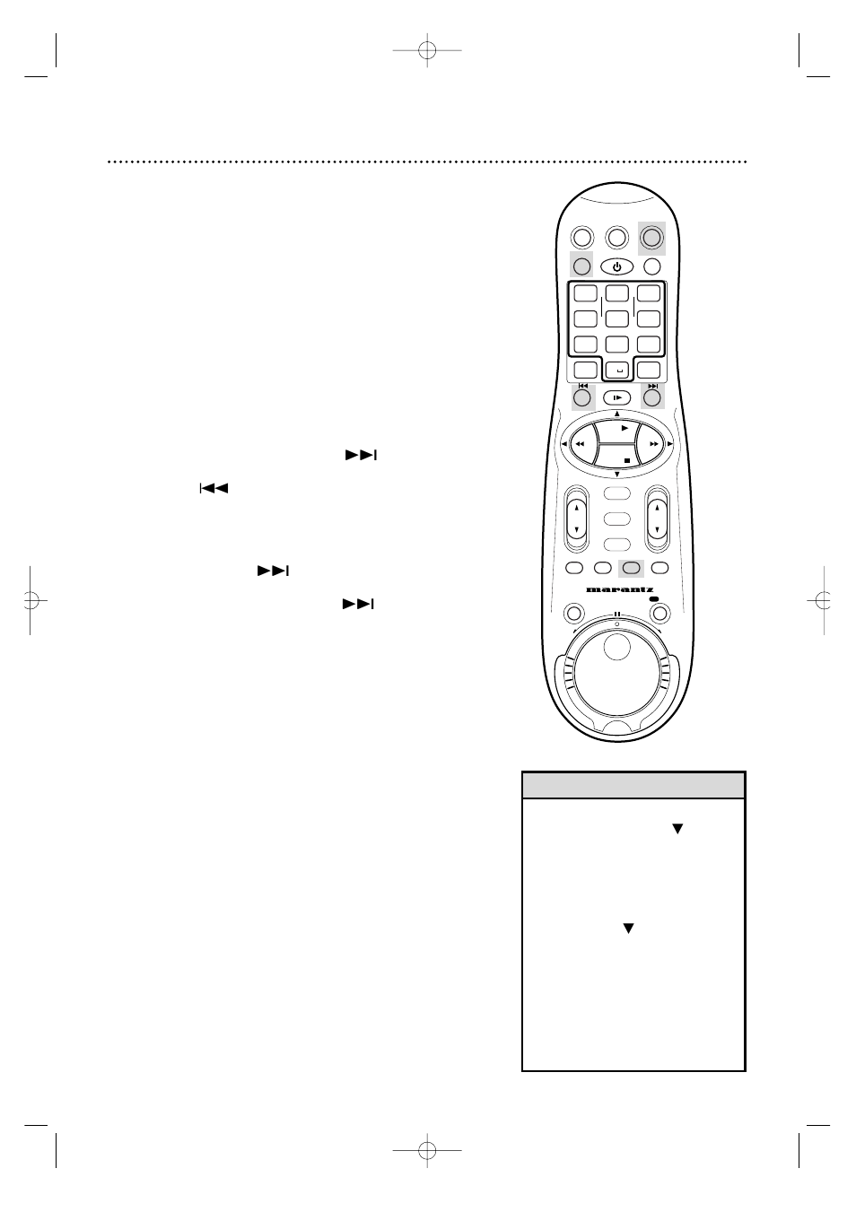 Search options 61, Index search, Helpful hints skip search | Still/slow | Marantz MV5100 User Manual | Page 61 / 82