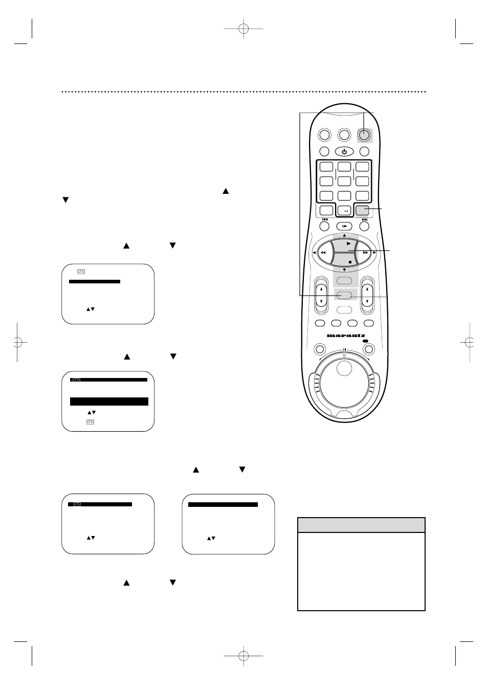 72 tape manager (to delete tape from program data), Helpful hint, Delete tape data | Press the menu button | Marantz MV5100 User Manual | Page 72 / 82