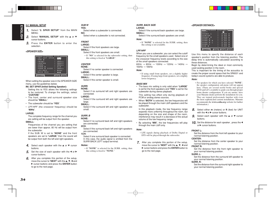 Marantz SR6001 User Manual | Page 38 / 68