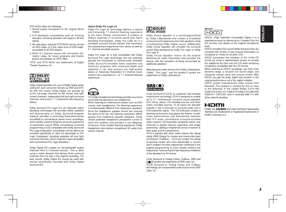 Marantz SR6001 User Manual | Page 7 / 68