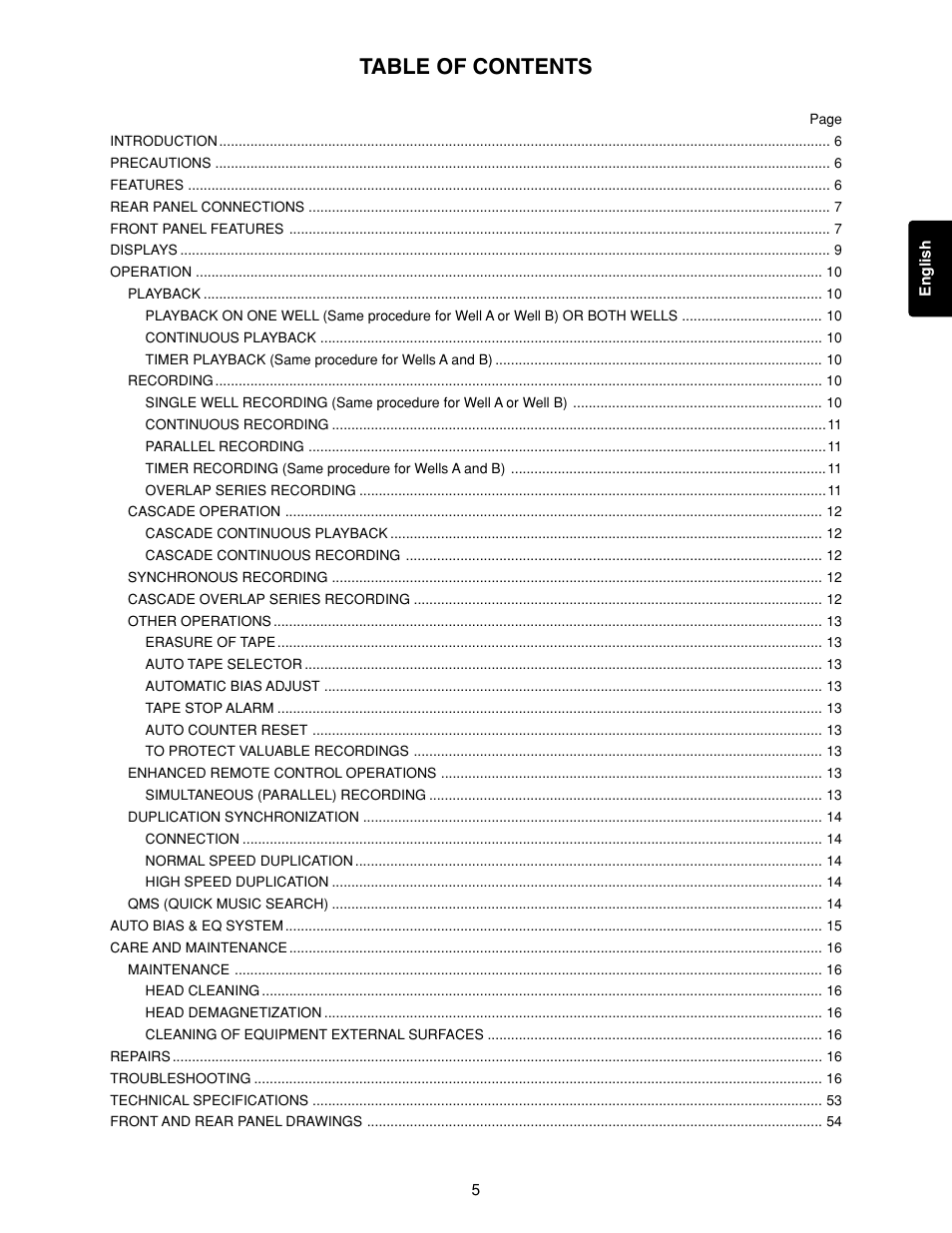 Marantz 3-Head Double Cassette Deck PMD520 User Manual | Page 6 / 22