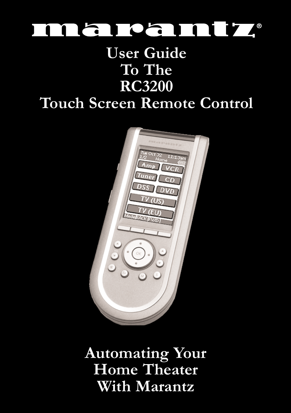 Marantz RC3200 User Manual | 36 pages