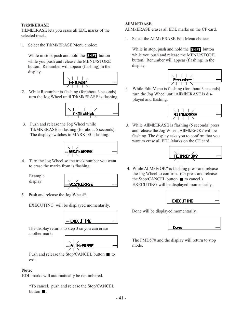 Marantz PMD570 User Manual | Page 41 / 55