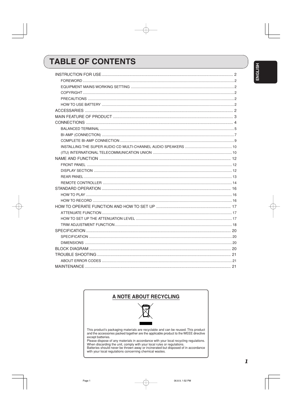 Marantz SC-7S2 User Manual | Page 5 / 26
