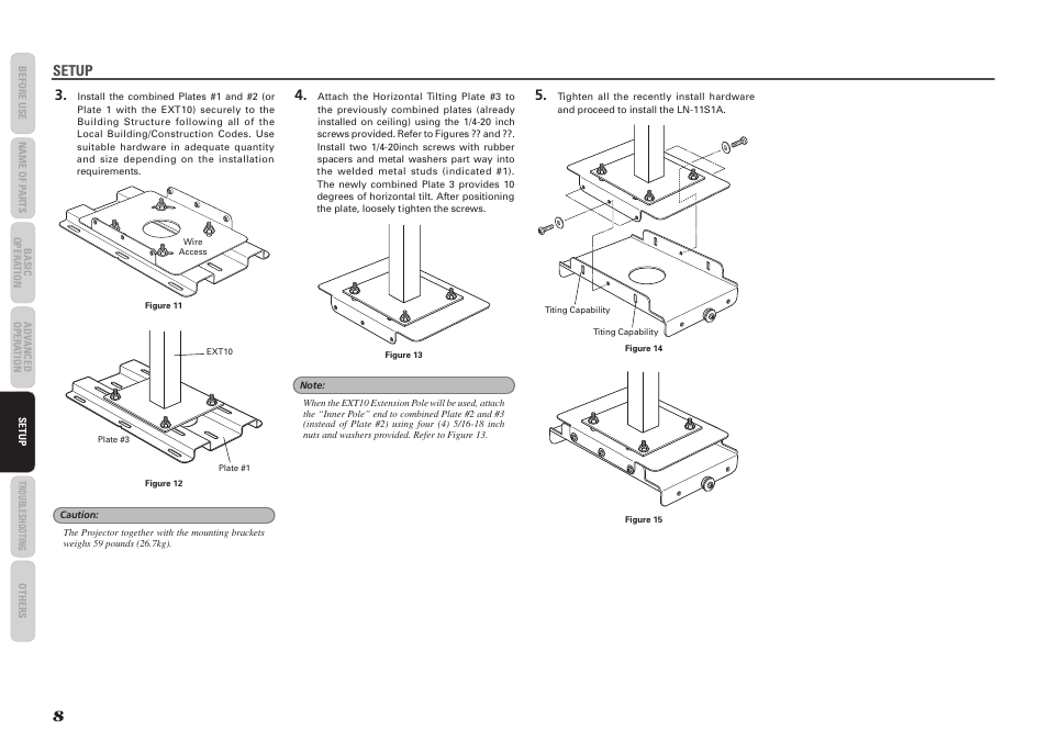 Setup | Marantz LN-11S1A User Manual | Page 12 / 18
