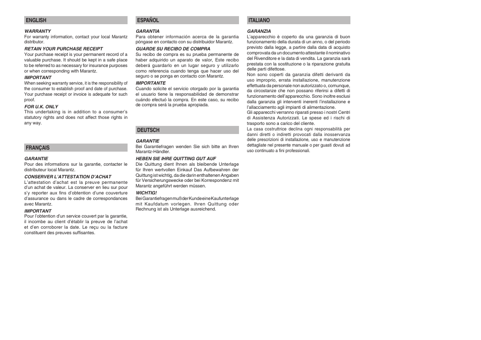 Marantz LN-11S1A User Manual | Page 3 / 18