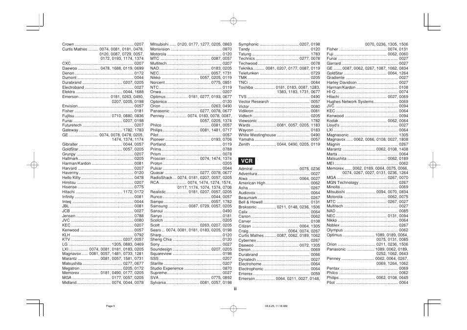 Marantz SR4500 User Manual | Page 39 / 41