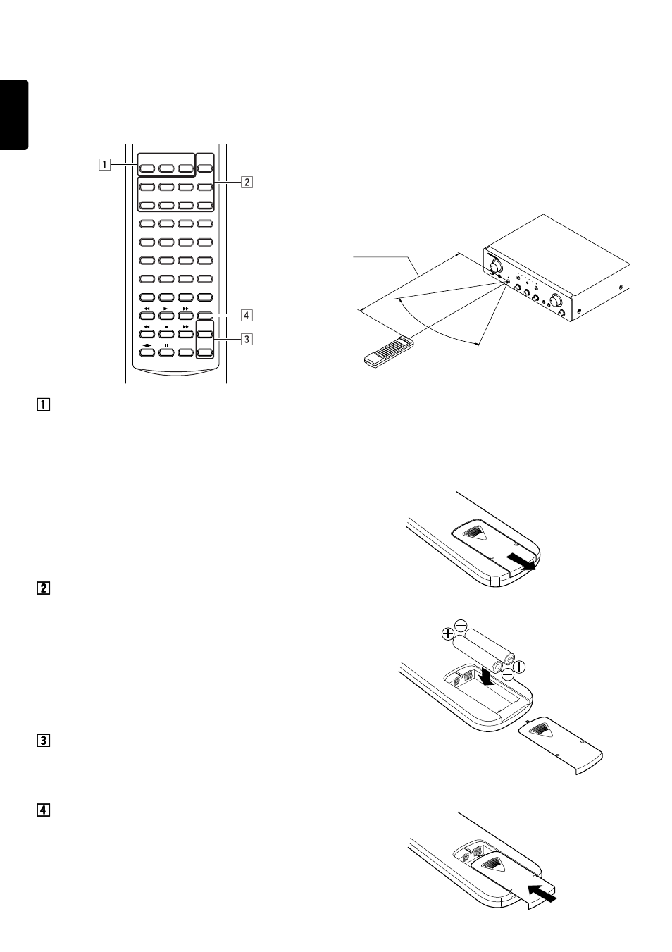 Remote control unit rc8000pm, Using the remote control unit, Xc v z | 7english english | Marantz PM4000 User Manual | Page 5 / 9