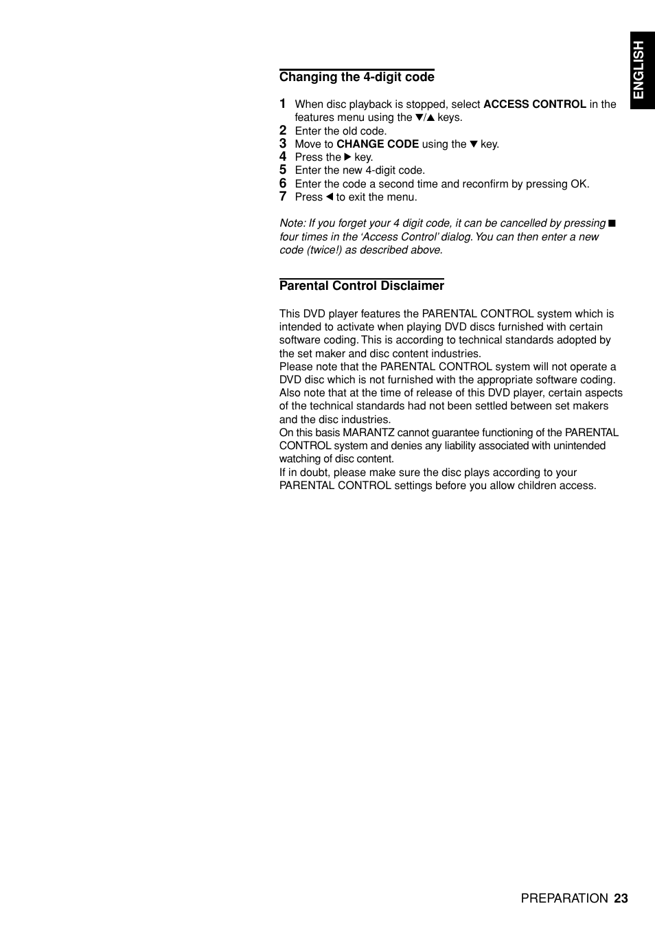 Marantz DV4100 User Manual | Page 21 / 35