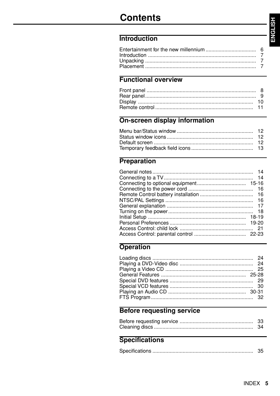 Marantz DV4100 User Manual | Page 3 / 35