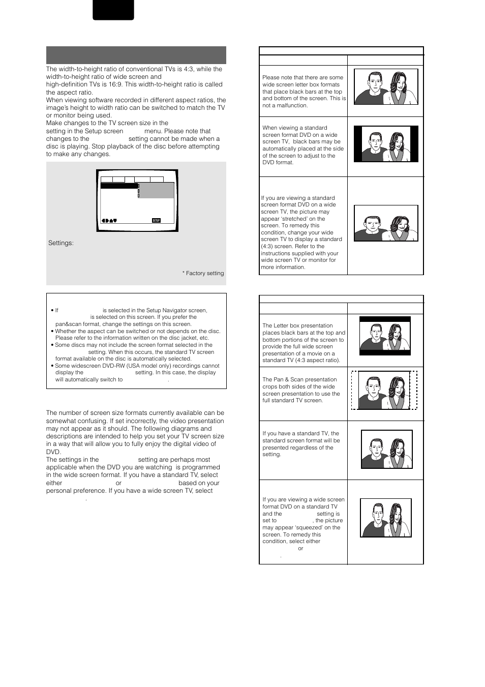 Setting the tv screen size, English | Marantz DV-12S1 User Manual | Page 36 / 69