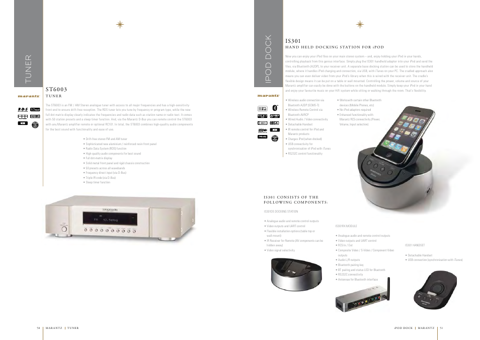 Tu n er | Marantz AV7005 User Manual | Page 21 / 28