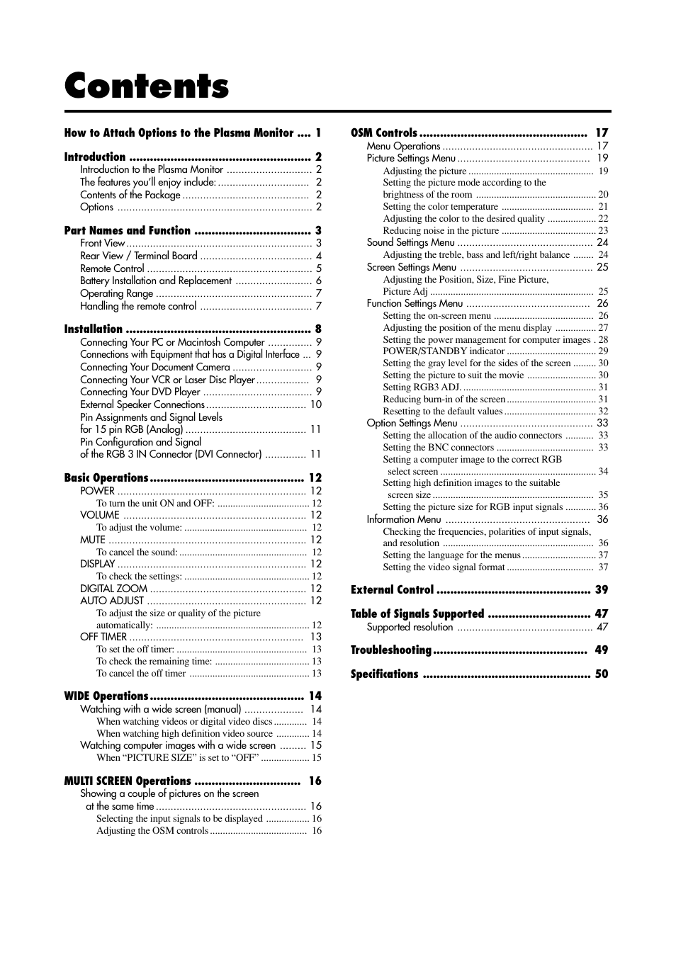 Marantz PD6120D User Manual | Page 7 / 60