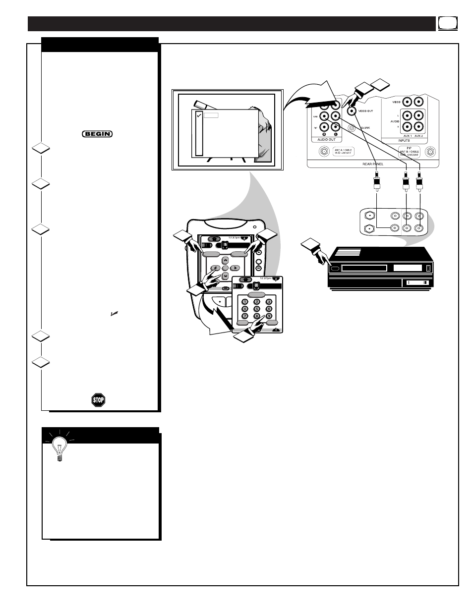 Sing the, Udio, Ideo | Utput, Acks, Continued | Marantz PV6480 User Manual | Page 37 / 56