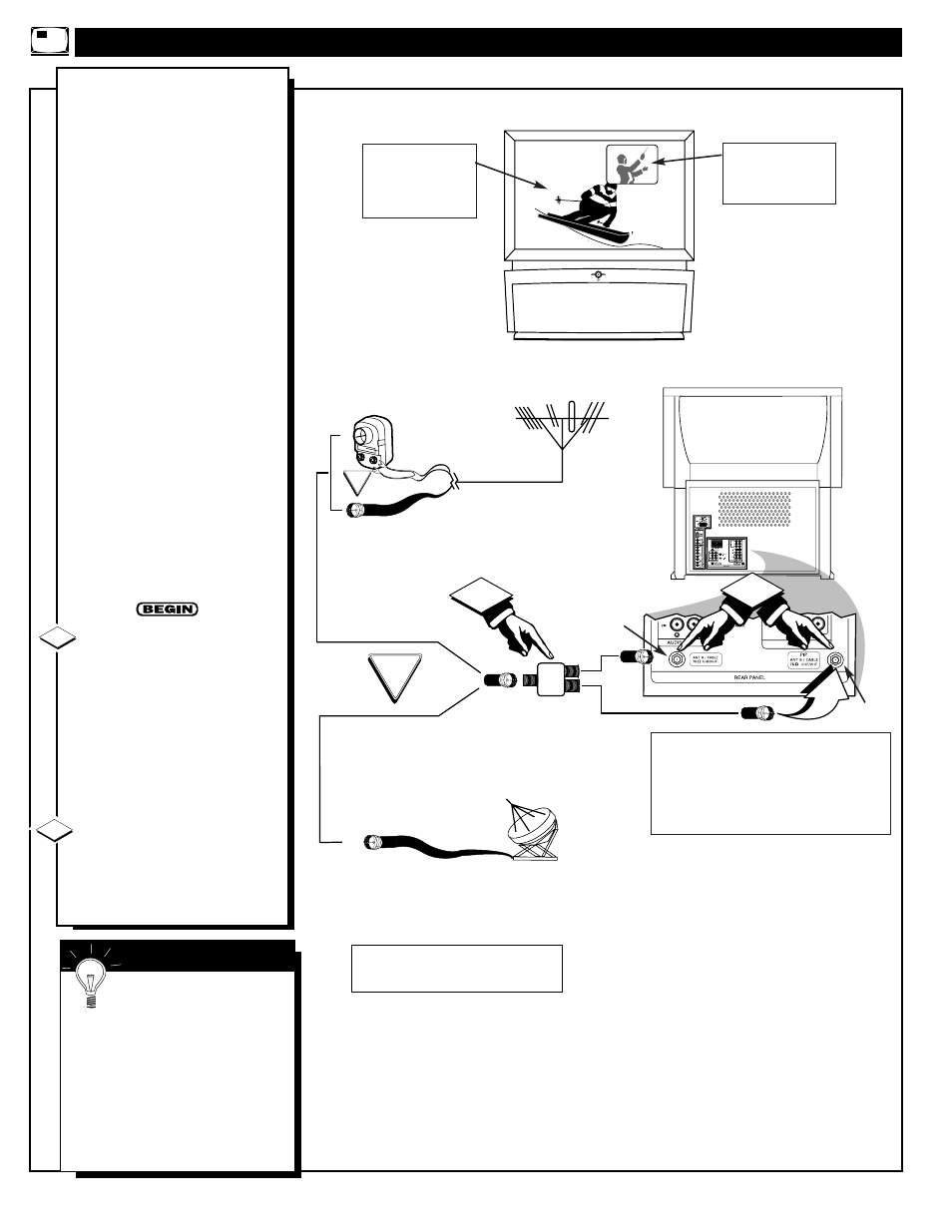 Pip) f, Ow to, Se the | Icture, Eature | Marantz PV6480 User Manual | Page 44 / 56