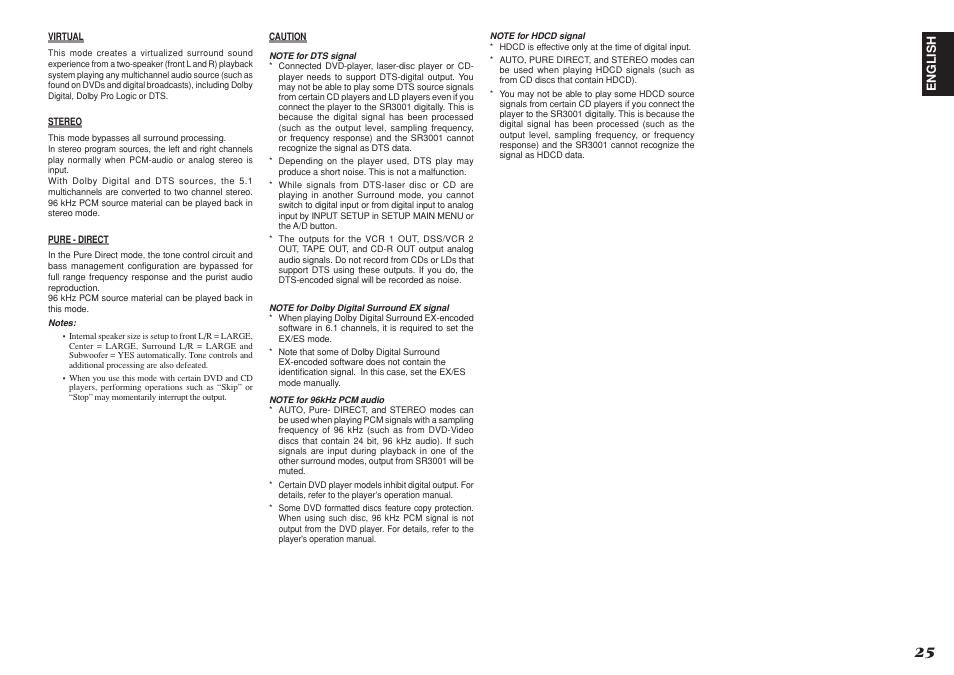 Marantz SR3001 User Manual | Page 28 / 41