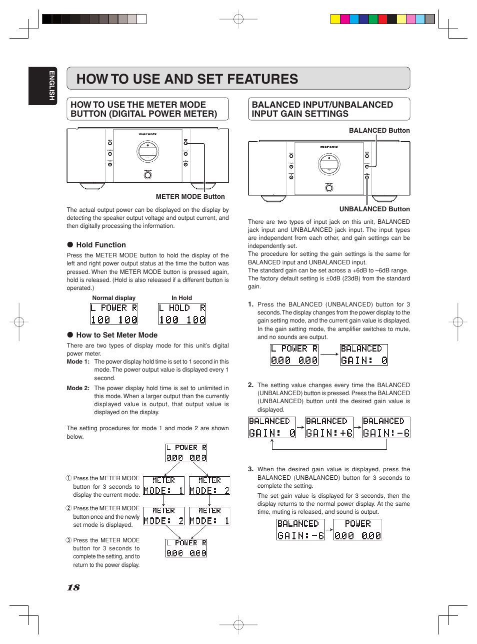 How to use and set features | Marantz SM-1151 User Manual | Page 24 / 31