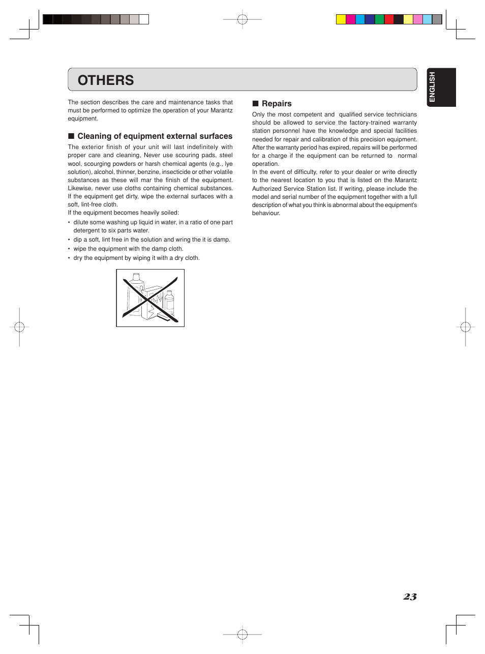 Others | Marantz SM-1151 User Manual | Page 29 / 31