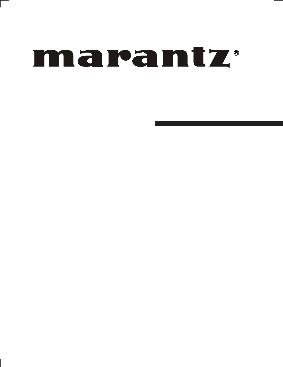 Marantz MM9360 User Manual | 12 pages