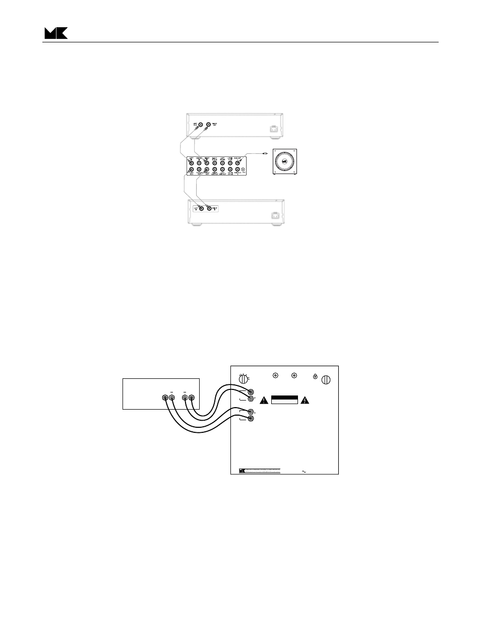Using speaker wire connections, Powered subwoofer 6 | MK Sound V-850 User Manual | Page 6 / 12