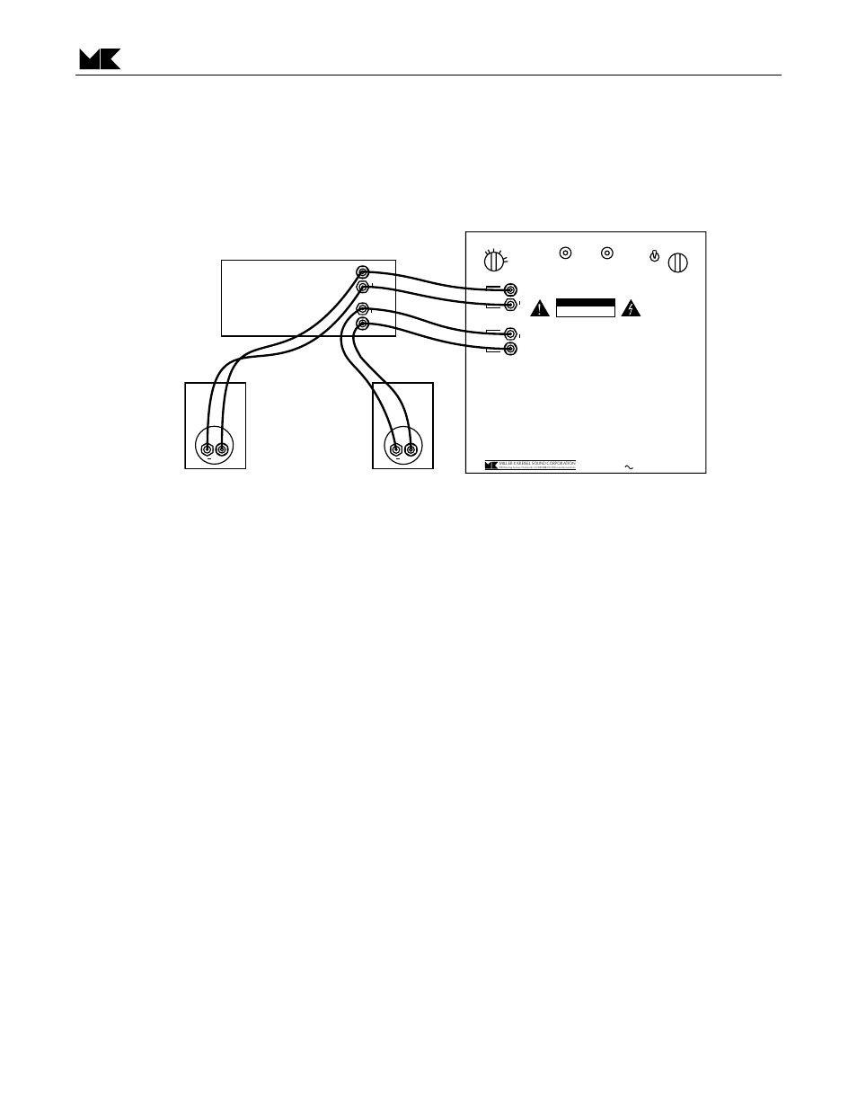 Satellite speaker wiring options, Plugging in the subwoofer, Powered subwoofer 7 | Amplifier or receiver | MK Sound V-850 User Manual | Page 7 / 12