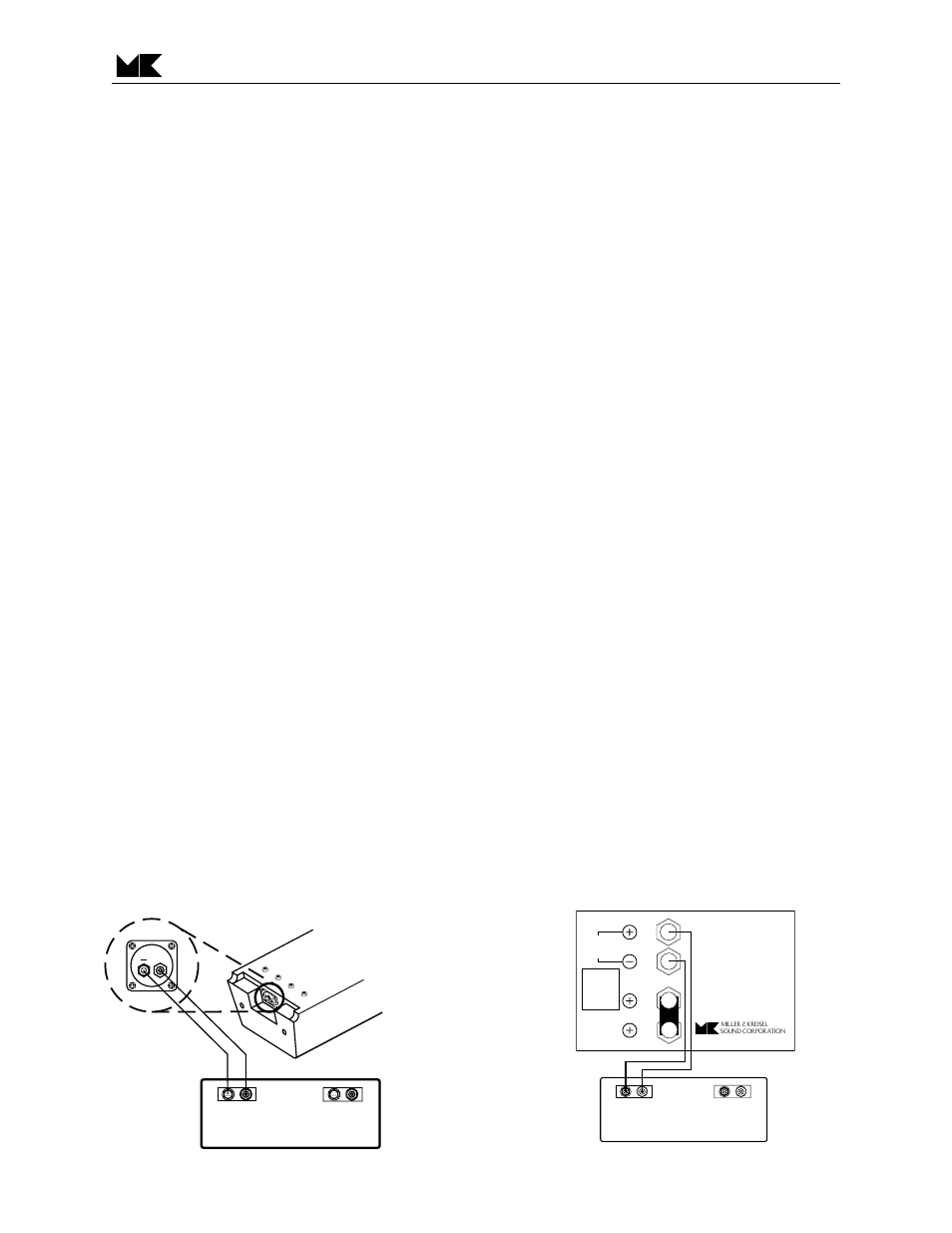 Speaker hook-up, Figure 2, Figure 1 | Basic wiring with the cs-150 tripole | MK Sound CS-150 User Manual | Page 4 / 12