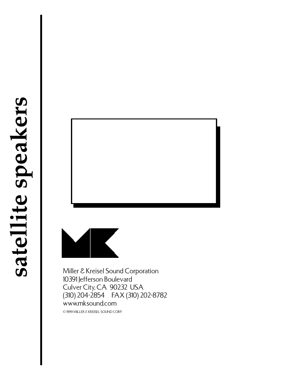 MK Sound LCR-55 Mkii User Manual | 12 pages