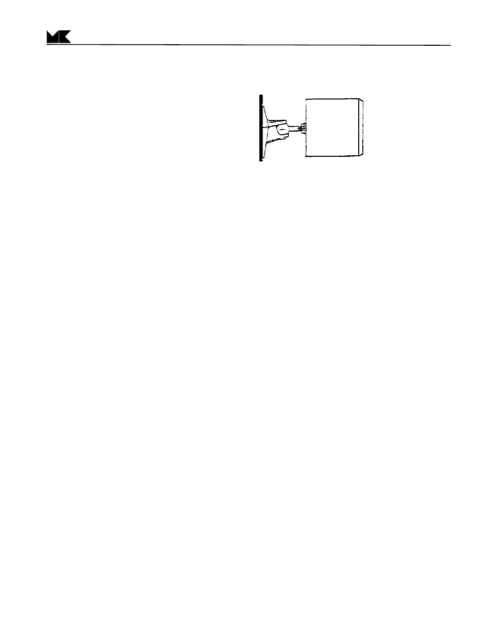 Figure 5 use with an omnimount, Bracket | MK Sound SS-150THX User Manual | Page 11 / 12