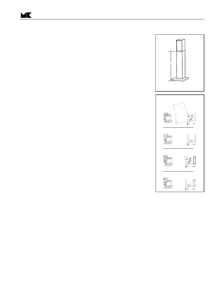 Figure 3, Use with m&k stands & brackets, Speaker damage & how to avoid it | MK Sound CENTER-850 User Manual | Page 10 / 13