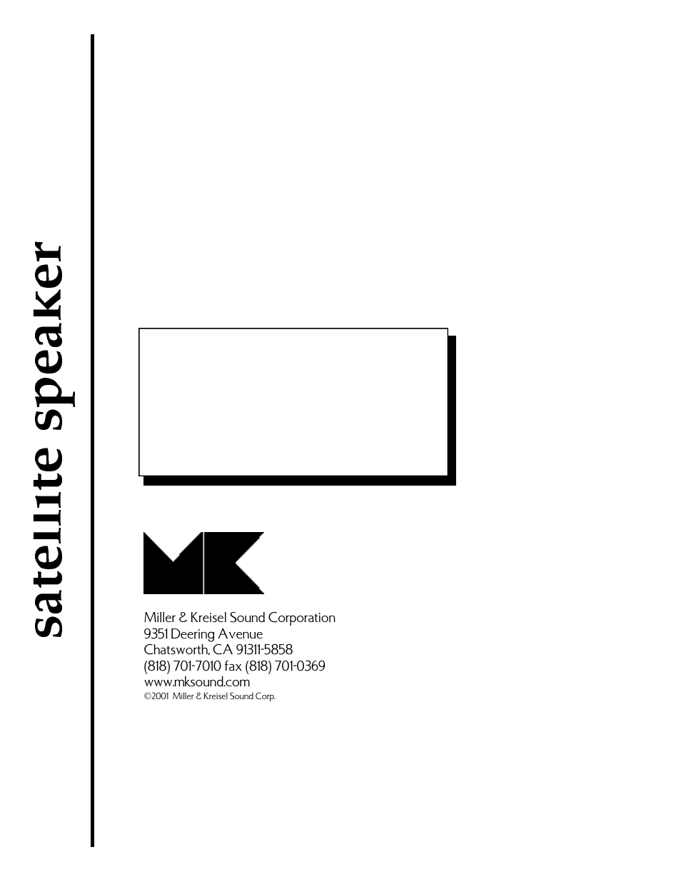 MK Sound K-7 User Manual | 15 pages