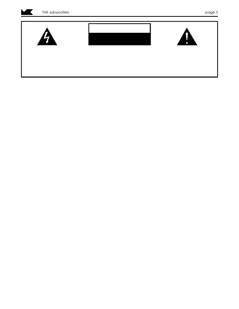 Safety instructions, Caution | MK Sound MX-150THX User Manual | Page 3 / 17