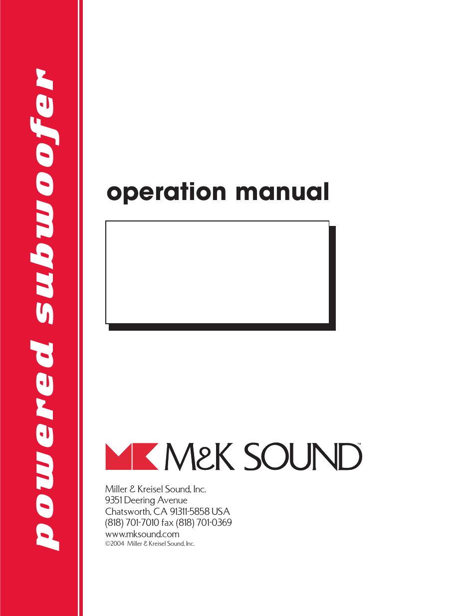 MK Sound VX-1250 User Manual | 14 pages