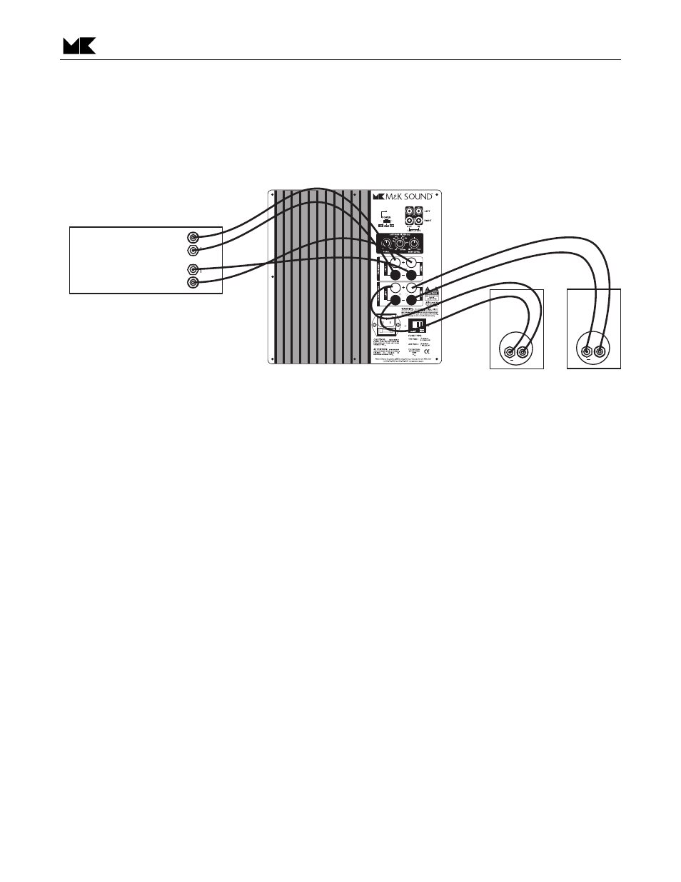 Use of the “phase” control, Figure 4 - satellite speaker wiring (optional) | MK Sound VX-1250 User Manual | Page 8 / 14