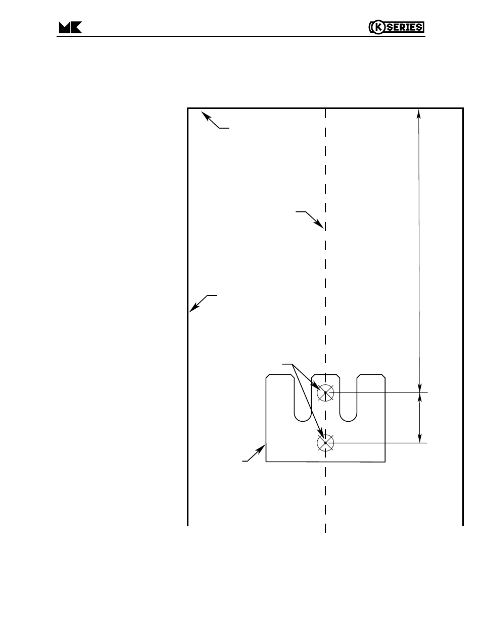 Wall mounting bracket template and instructions, Level template to this line | MK Sound K-15 K-7 User Manual | Page 16 / 16