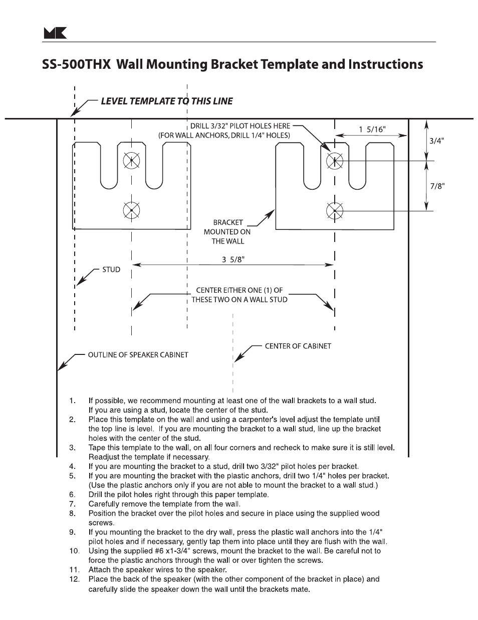 Figure 4 | MK Sound SS-500 User Manual | Page 8 / 8