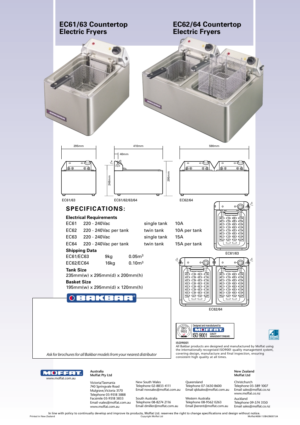 Iso 9001 | Moffat Bakbar EC61 User Manual | Page 2 / 2