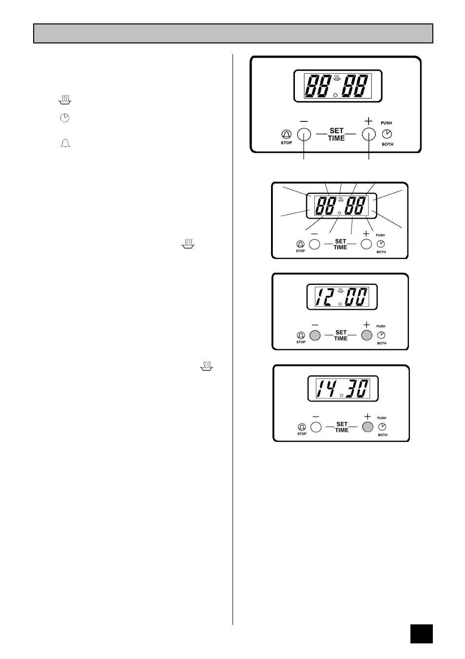 Electronic minute minder | Moffat MD 900 B/W User Manual | Page 17 / 36