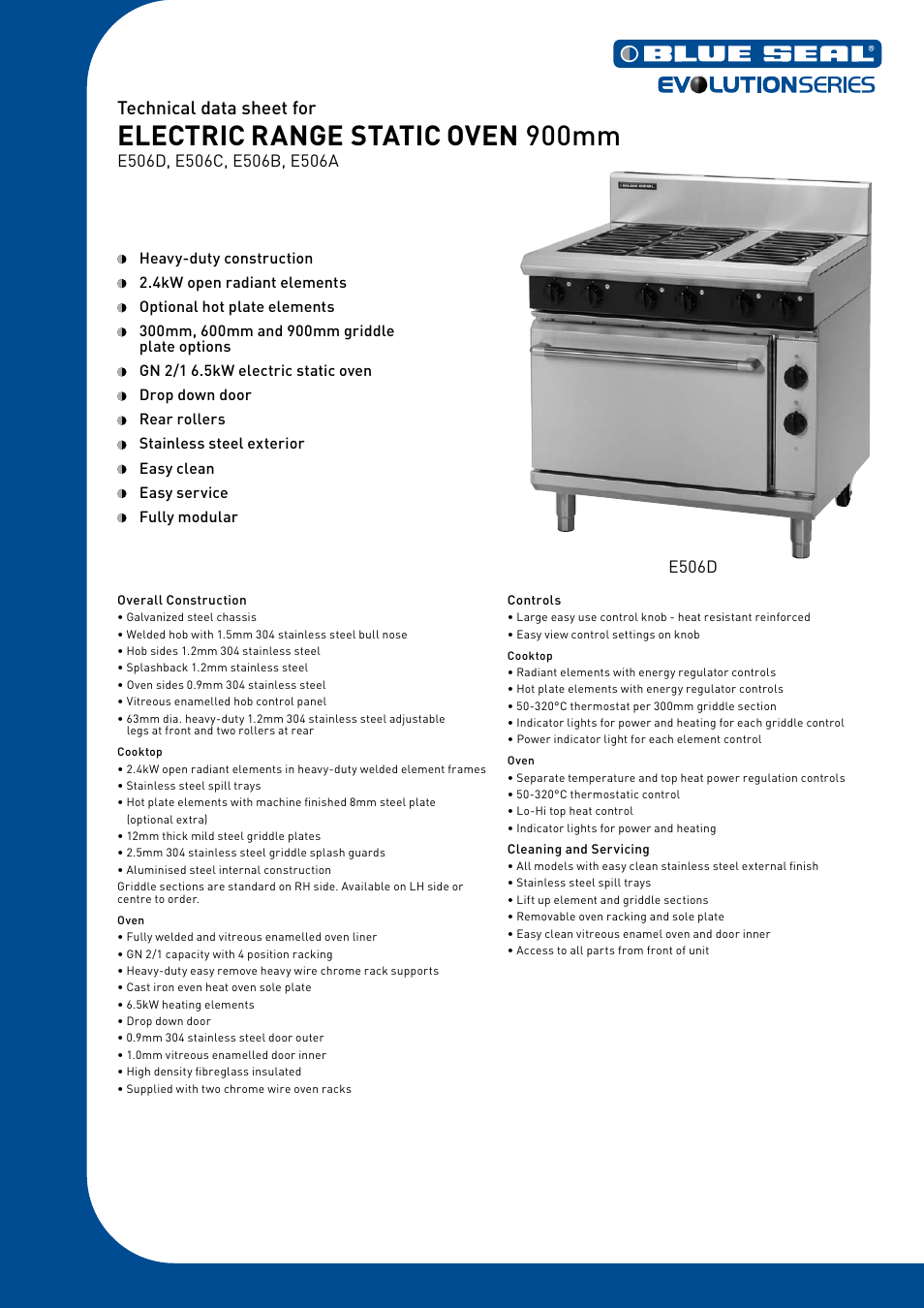 Moffat E506B User Manual | 2 pages