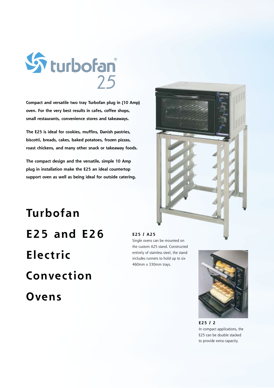 Turbofan e25 and e26 electric convection ovens | Moffat A28 User Manual | Page 14 / 20