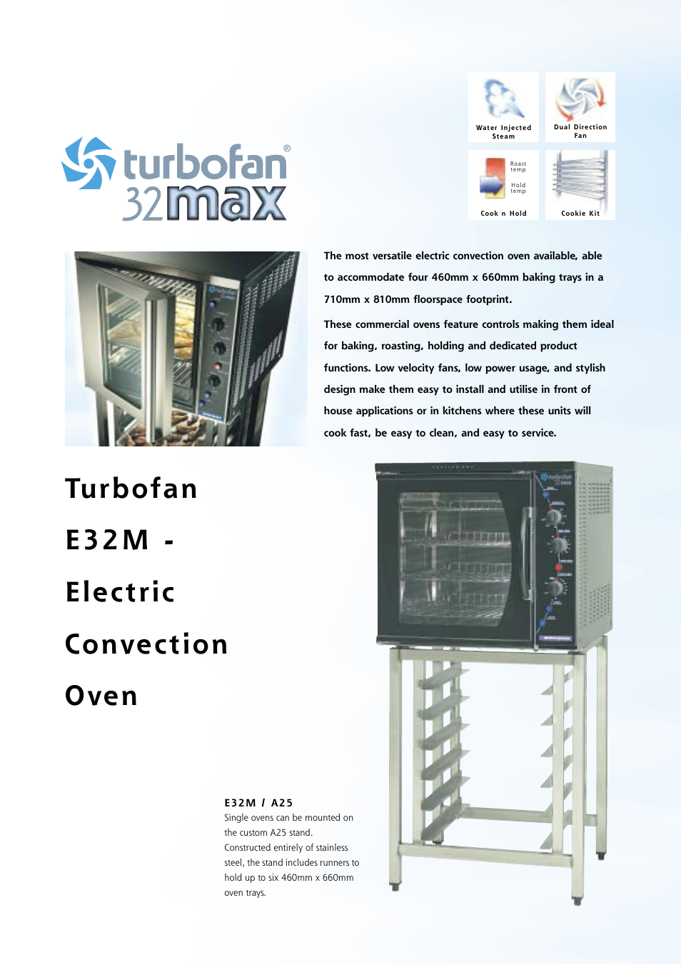 Turbofan e32m - electric convection oven | Moffat A28 User Manual | Page 6 / 20