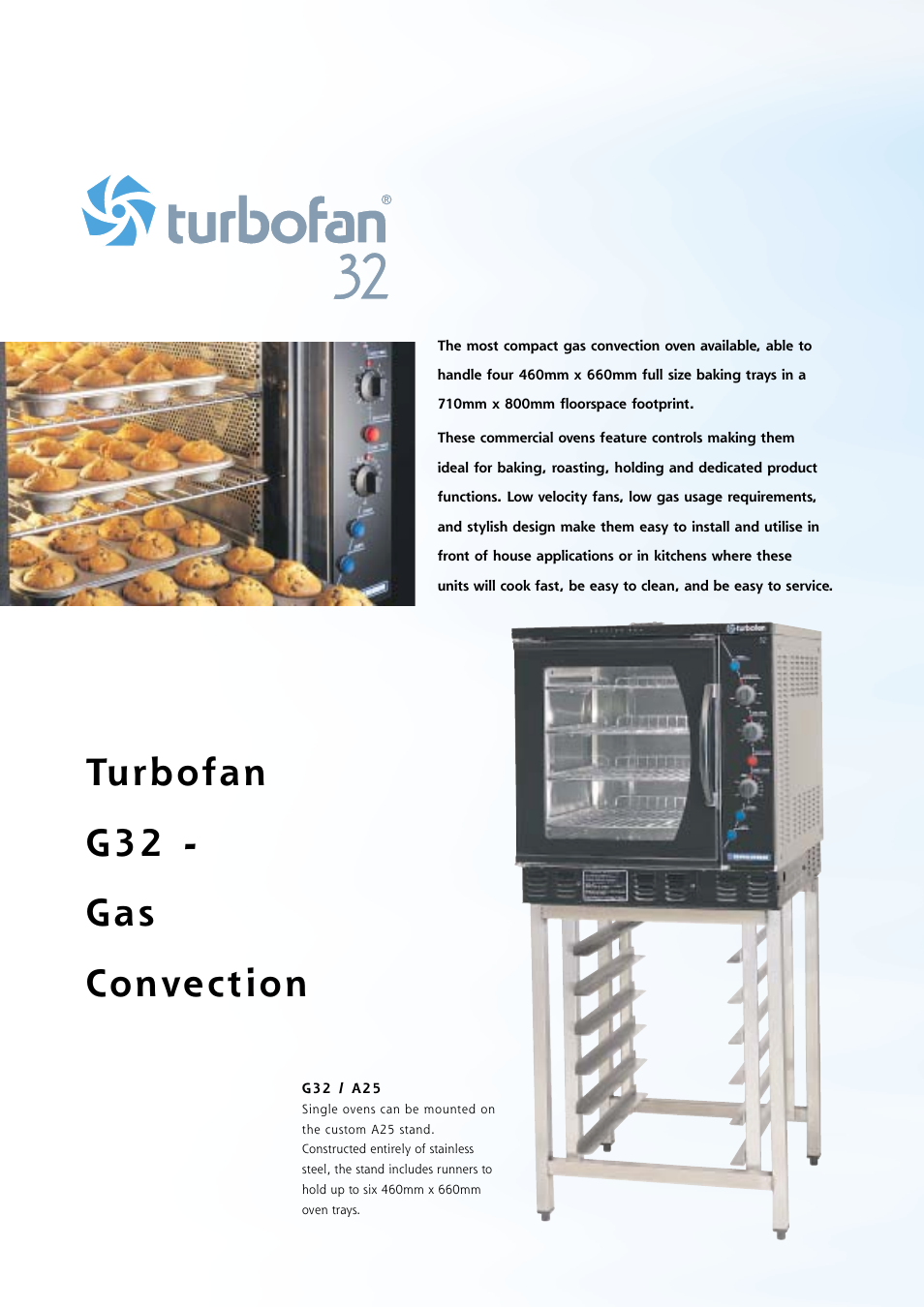 Turbofan g32 - gas convection | Moffat A28 User Manual | Page 8 / 20