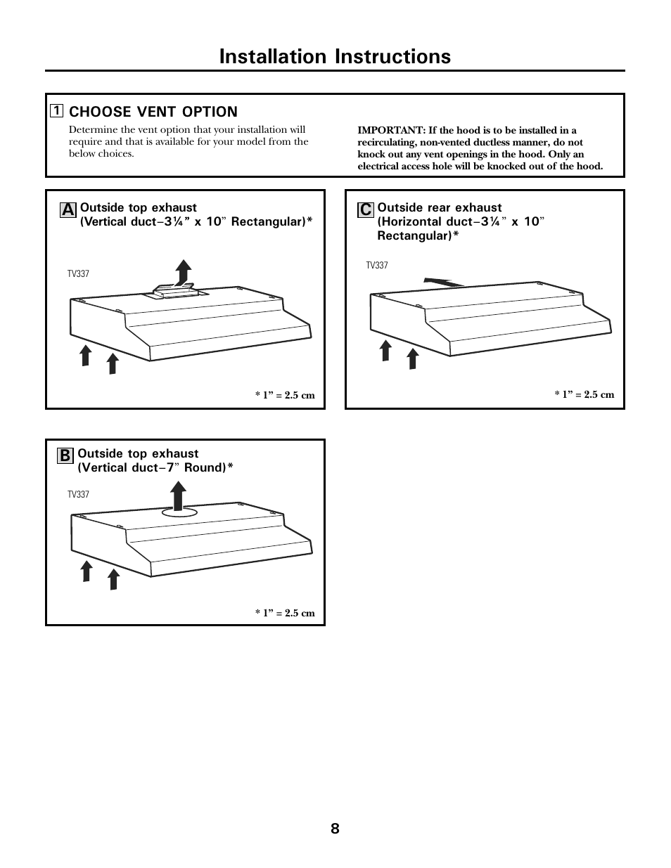 Installation instructions, Ac b | Moffat 350A4502P5661 User Manual | Page 8 / 15