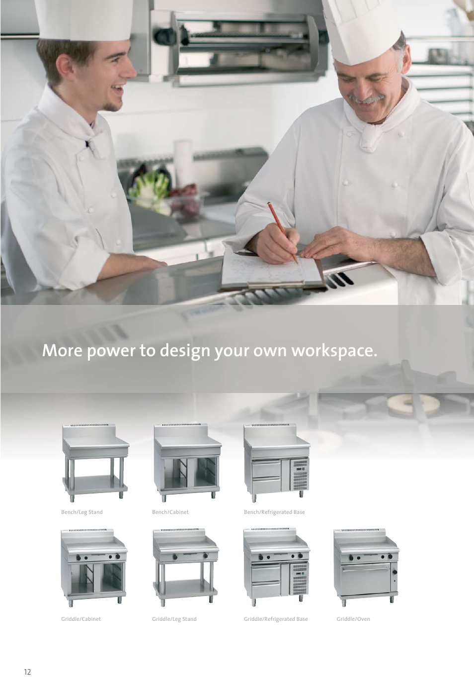 1139 catalogue fc-13-14, More power to design your own workspace | Moffat WALDORF 800 User Manual | Page 14 / 52