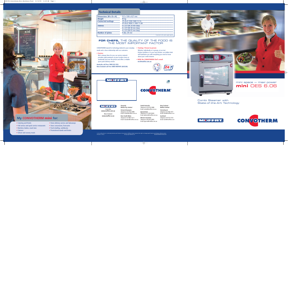 Moffat Convotherm Combi Steamer User Manual | 2 pages