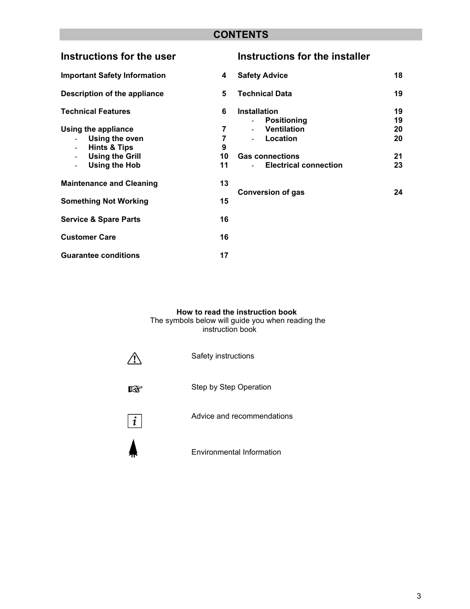 Moffat GSC 5061 User Manual | Page 3 / 27