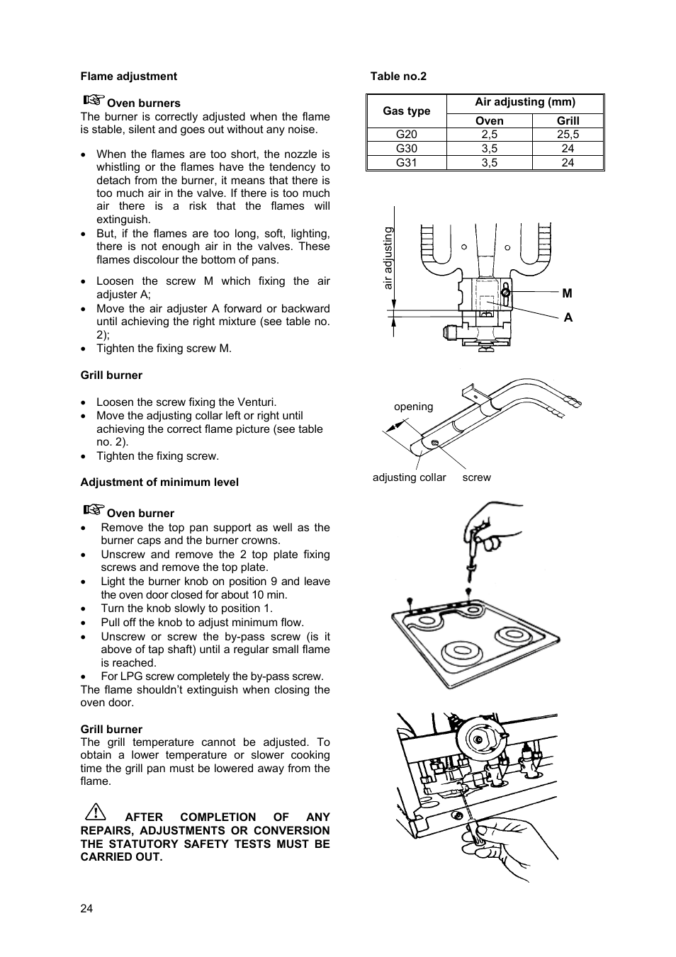 Moffat GSC 5062 User Manual | Page 24 / 25